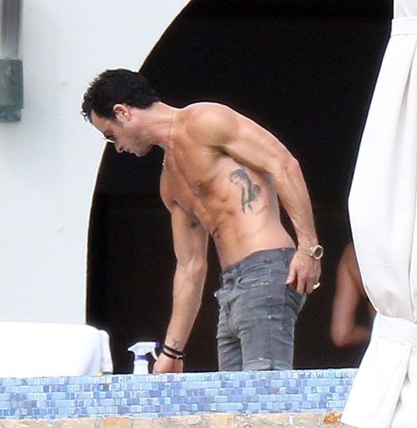 Celebrity hardbody Justin Theroux for instance...