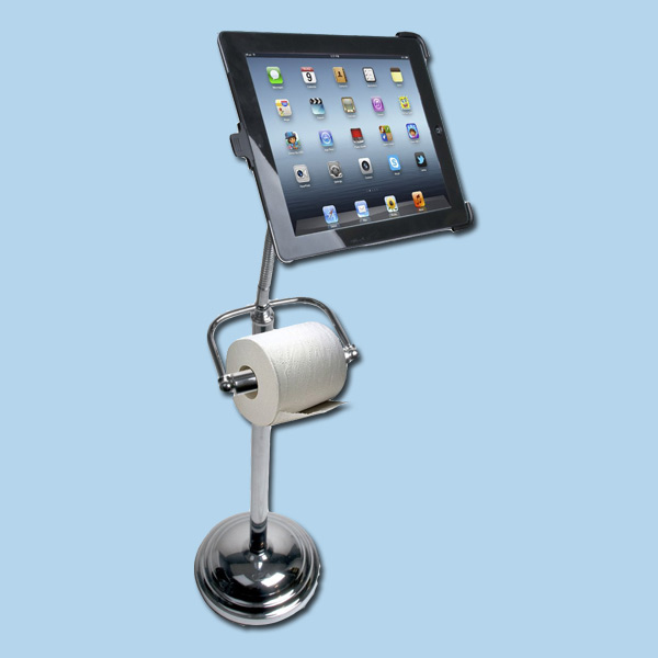 There is no reason for you to stop reading This Old House or watching Game of Thrones just because you need to visit your own throne. Prop your iPad up on this convenient stand, adjust the viewing angle, and keep doing your, um, business.