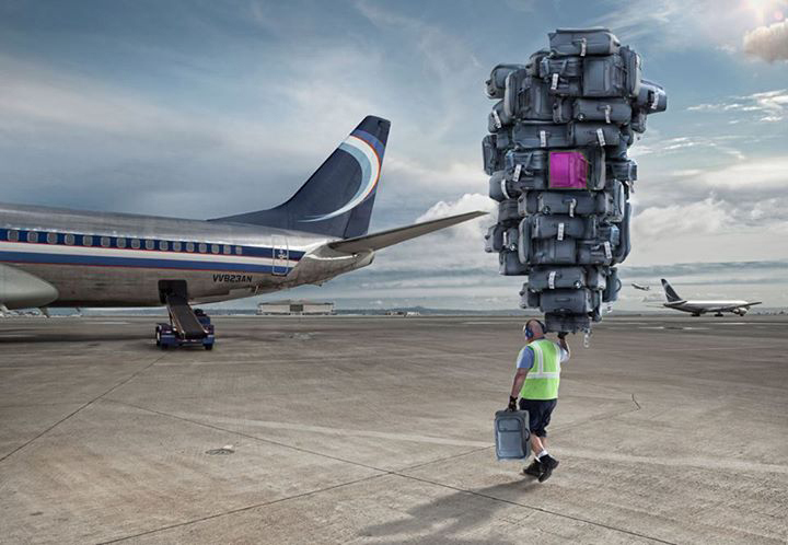 For a quick getaway at baggage claim, invest in a sturdy and eye-catching suitcase...