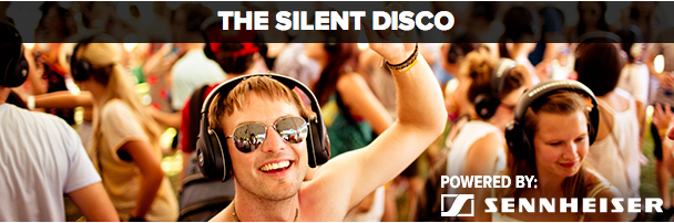 Powered by super light-weight Sennheiser wireless headphones that emit crystal clear sound, top quality beats, and thumping bass, the Silent Disco is an activity that allows music fans to experience a dance party unlike any other.