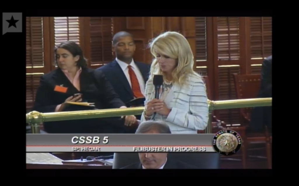 Right now, Texas State Senator is engaged in a non-stop, 13-hour filibuster of proposed abortion legislation. How did we get here?