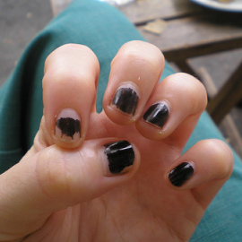 Sometimes you rock the chipped trend.