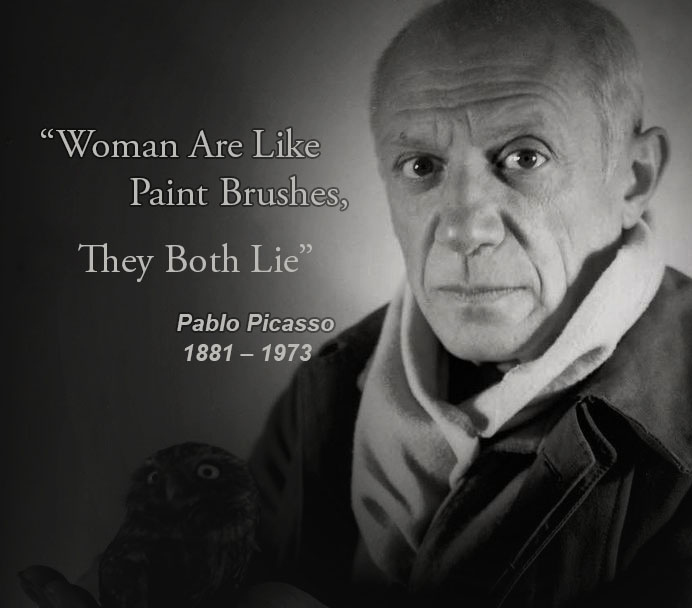 Dude didn't say that!!!! Fake Picasso Quote.