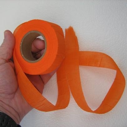 If you&#39;re going to be hiking, use this biodegradable trail-marking tape.