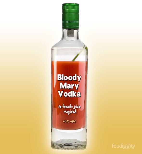 Sure, we could buy separate Bloody Mary mix, but that just sounds like a lot of work. Get vodka that's already flavored like spicy tomato juice. If necessary, throw in a cheeseburger for an extreme version. Pair it with: Celery, a cheeseburger, sriracha vodka.