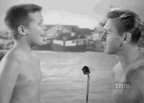 Some of his first roles were in the TV series Sea Hunt, opposite his father.