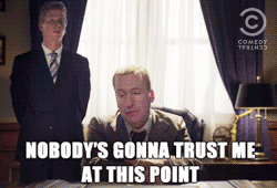 Richard Nixon, played by Bob Odenkirk, realizes when it's time to tap out. If all else fails, hand us some cookies.