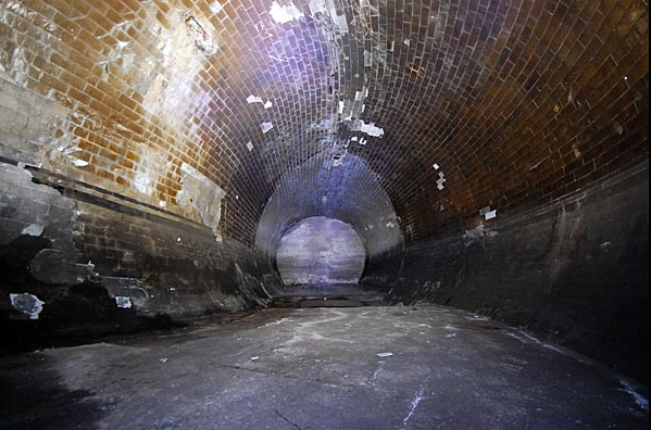 A sealed off passageway at Moorgate Station. Strong suspicions that monsters are trapped inside.