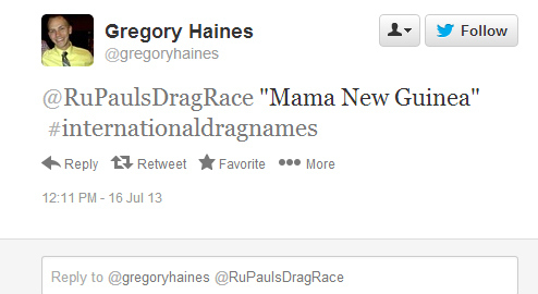 Follow @gregoryhaines