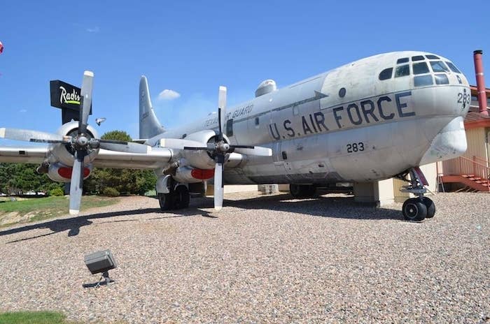 Refuel yourself inside this 1953 Boeing KC-97 tanker, now an aviation-themed restaurant. Visit Colorado Springs to snag one of the 42 seats inside this aircraft that has flown the world over, and read the menu for a history lesson!