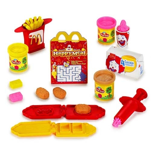Probably one of the coolest and most innovative Happy Meal toys to have been introduced to the us...But maybe not such a good idea to make them replicate food as eating Play-Doh was also a huge part of our experimentation stage.