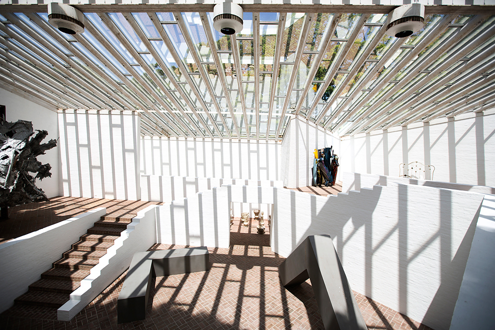 The building now houses works by John Chamberlain, Robert Morris, Frank Stella, and more.