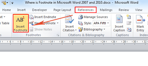 how to renumber footnotes in word 2013