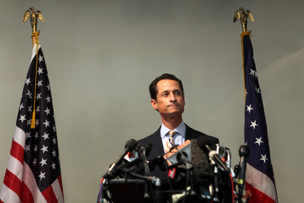 New York Rep. Anthony Weiner announces his resignation during a press conference Thursday, June 16, 2011 in New York City, New York.