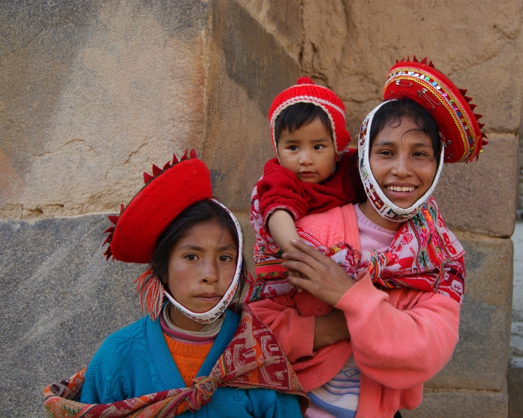 One of the many native South American languages, Quechua is still spoken by over 8 million people in the Andes region. The Quechua people are known for still wearing their bright and colorful traditional costumes, bowler style hat included.