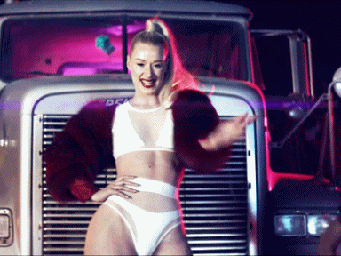 I can't even wrap my head around this ensemble. And if you haven't seen the video for Work, WATCH. IT. NOW.