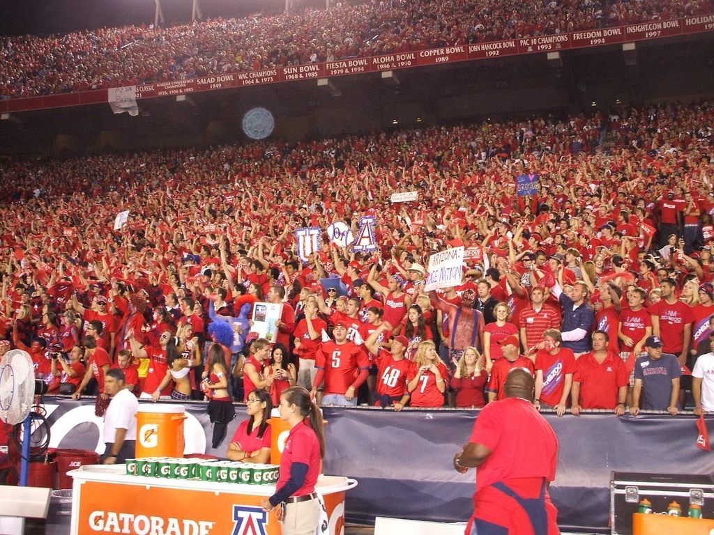 Zona Zoo was ranked the #1 student section for visiting teams to fear in the Pac-12
