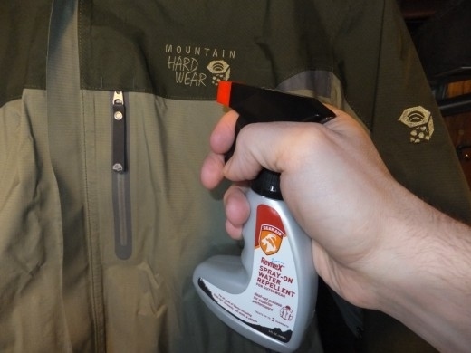 Re-waterproof your rain jacket.