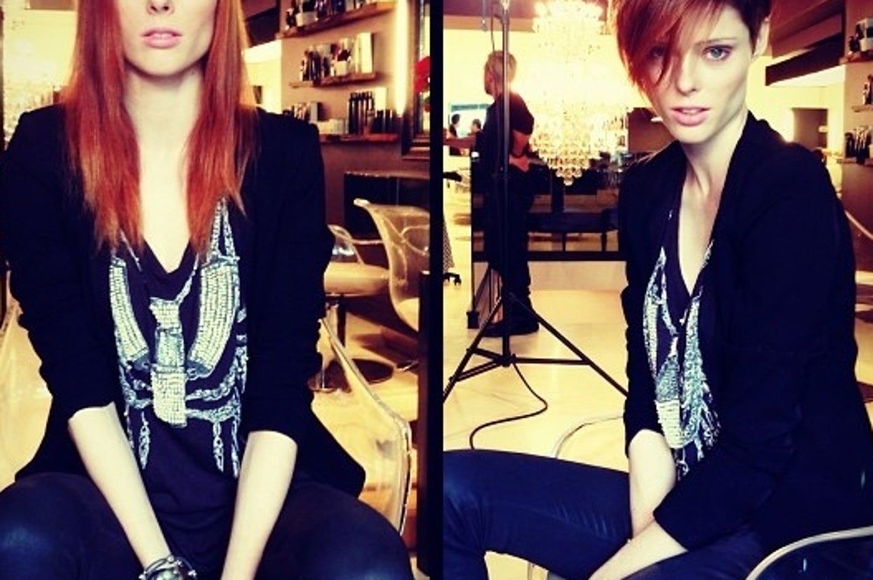 Coco Rocha Chopped Her Hair Off