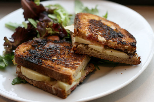 HEAR US OUT: It sounds really weird at first, but it's totally like eating an apple pie sandwich. Plus, when your mom calls to check up on you, you can say you are totally eating your fruits!