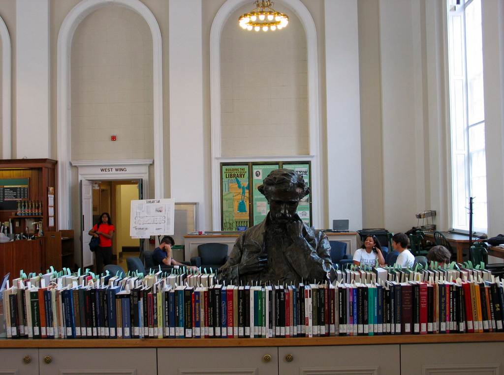 Alderman Library on the campus of UVA.