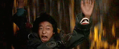 He said he spelled the expletive because his mother made him promise not to use any bad language in the movie.