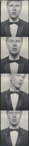 Self-Portrait (Tuxedo), 1964 (The Andy Warhol Museum, Pittsburgh; Founding Collection, Contribution The Andy Warhol Foundation for the Visual Arts, Inc. © The Andy Warhol Foundation for the Visual Arts, Inc.)