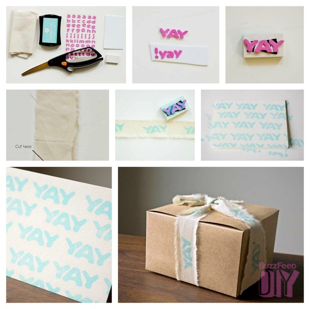 Foam Letter Ribbon Stamp