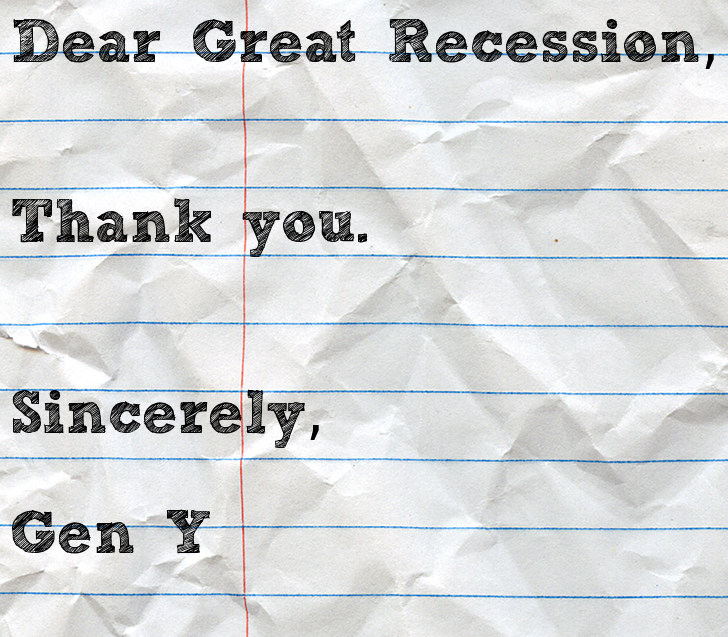What’s now known as the worst financial crisis to hit the US economy since the Great Depression was possibly the trio’s ultimate legacy - a hard dose of reality for Gen Y. But what a reality check it was! Graduating from college with mounds of student debt and no income to pay it off with can sure change one’s perspective. As Summers grapples with what can only be described as the absolute rejection of everything about him, Gen Y might actually get the last laugh.Here’s to hoping the dereg-diva’s days of policymaking are over. It’s time for Summers to hand over the mic to the pros.