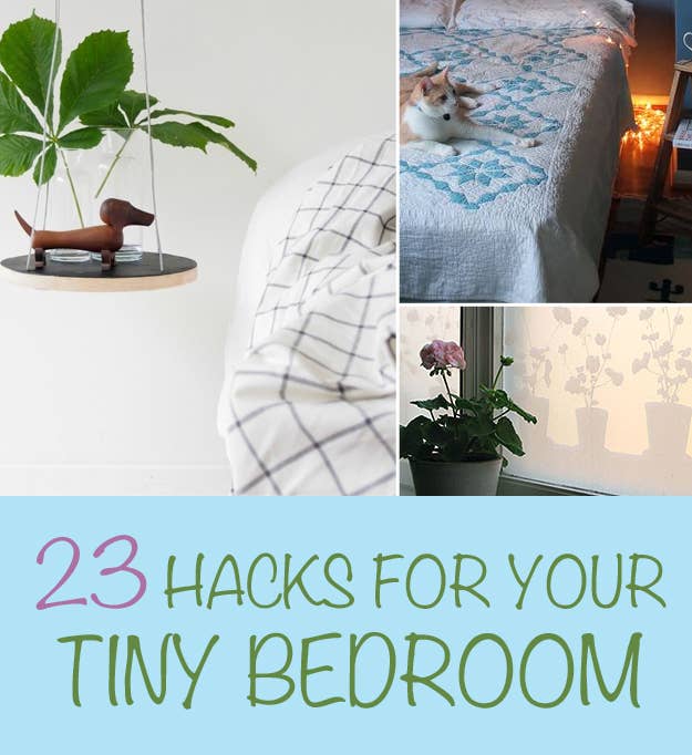 23 hacks for your tiny bedroom