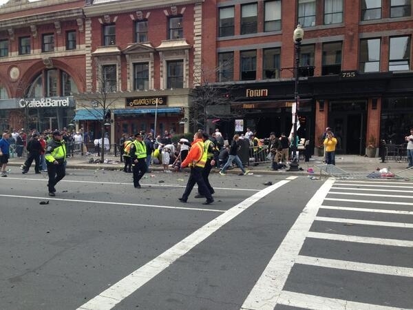 Photos From The Scene Of The Boston Marathon Explosion (Extremely Graphic)