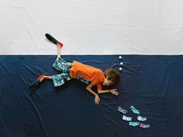 Matej brings Luka's dreams of "walking, exploring, and getting into mischief" to life with some imagination and bed sheets.