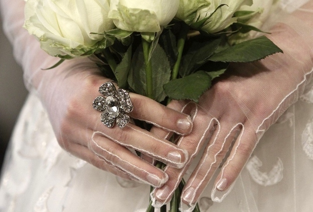 Skip nail art and wear elegant sheer gloves.