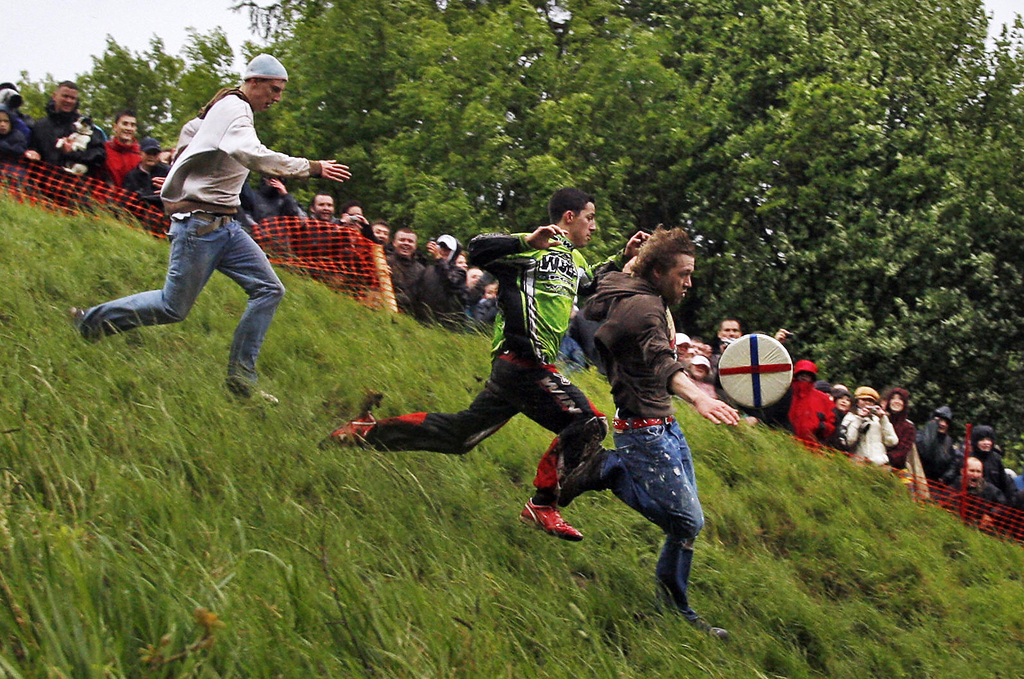 Running downhill chasing a wheel of cheese is a lovely way to spend time with the family.