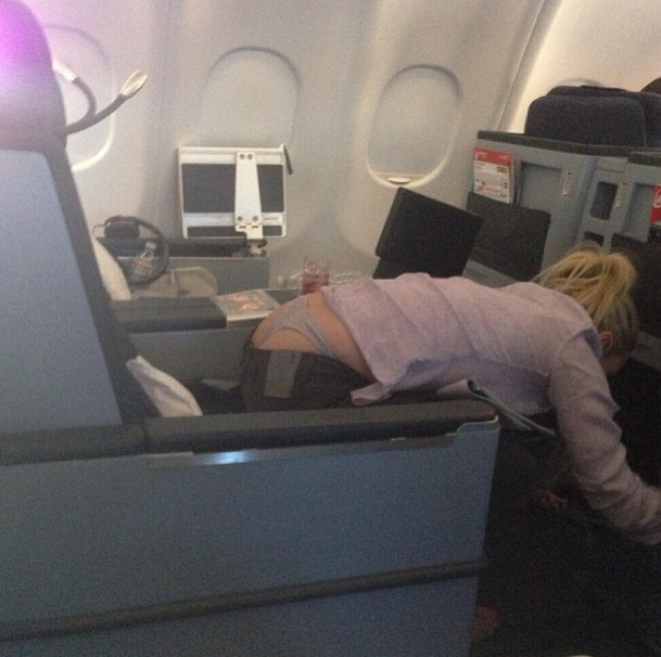Yes, she had this photo taken of herself. That's a true Jersey girl.
