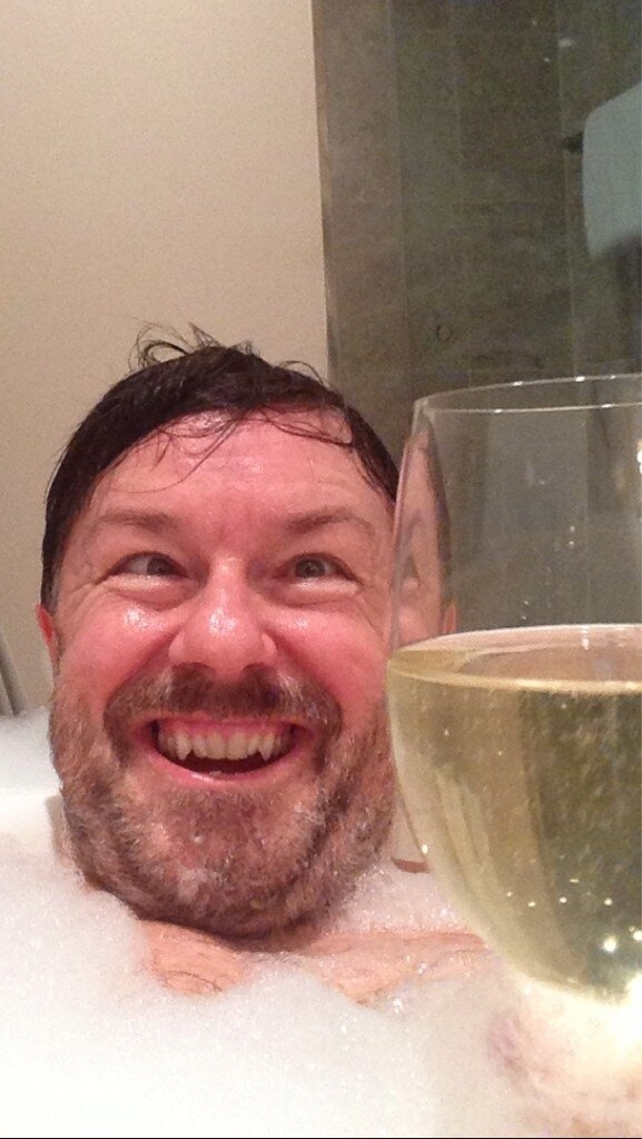 The Top 30 Ricky Gervais Bathtub Selfies