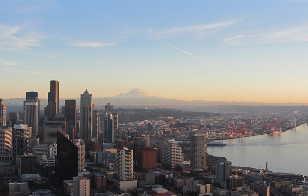We love it when the mountains are out.