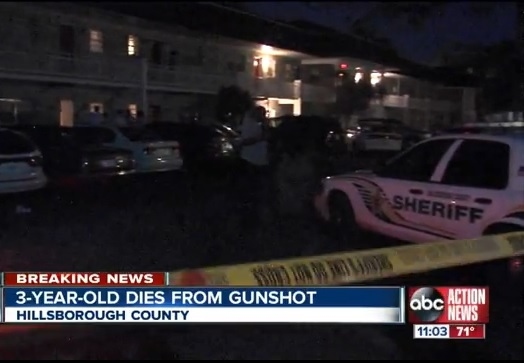 3-year-old boy shoots, kills self with uncle's gun: Tampa's ABC Action News reported the uncle had left the room when they boy got the gun out of his backpack and accidently shot himself.