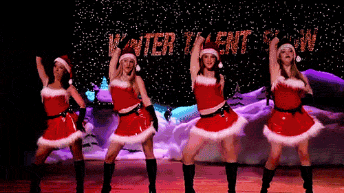 But Regina counters with a Jingle Bell Rock number.