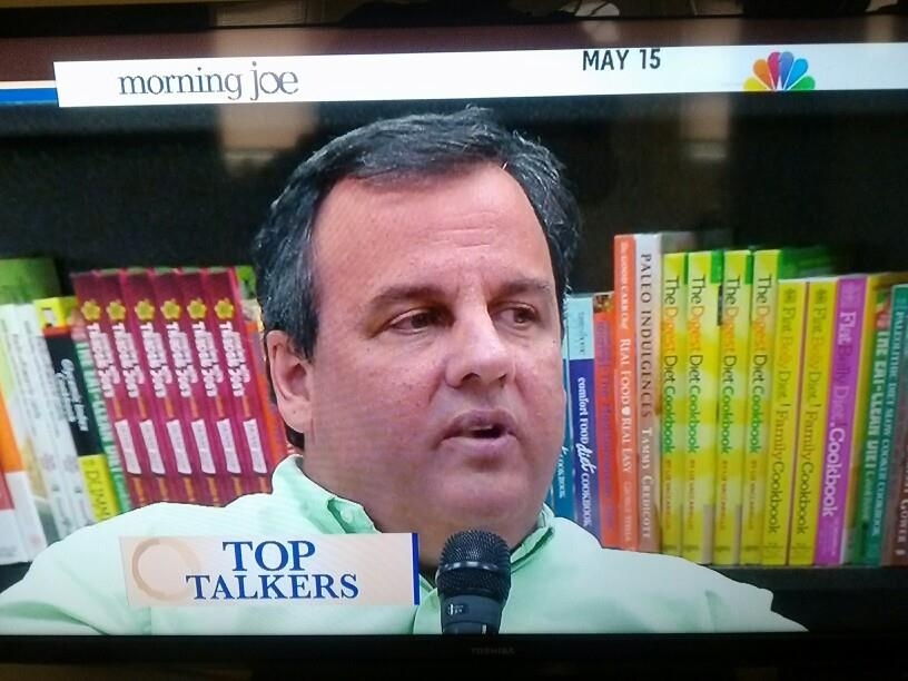 Who was the wiseass who sat Chris Christie in front of the diet books?