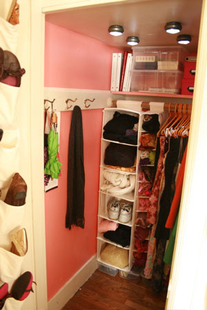 10 Real Life Ways to Make Tiny Closets Work