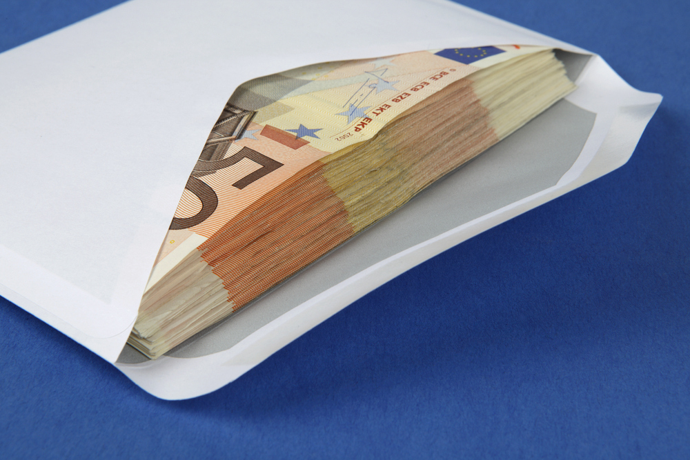 For the past few years, churches, soup kitchens, day care centers and other charitable organizations in the German town of Braunchsweig have discovered envelopes stuffed with 10,000 euros in their mailboxes. So far about 190,000 euros (almost $250,000 US) have been discovered, but no hints as to who is depositing the cash have been uncovered.