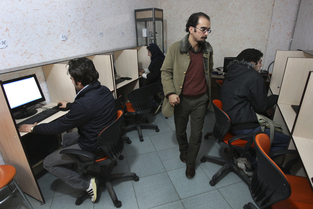 An Internet café in Tehran in 2011.
