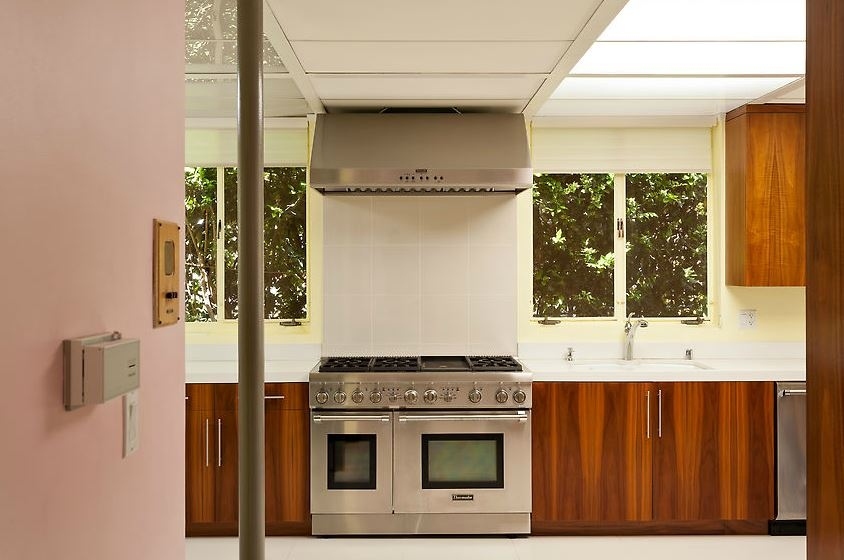 The house of the future also included an intercom that connected the bedroom to the kitchen and the front door.