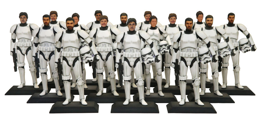 Good news, everyone: now you too can fill the iconic boots of sci-fi's most disposable space henchmen. For a cool hundred bucks you can get your mug scanned in 3D, then slapped onto a high-quality Stormtrooper figurine.