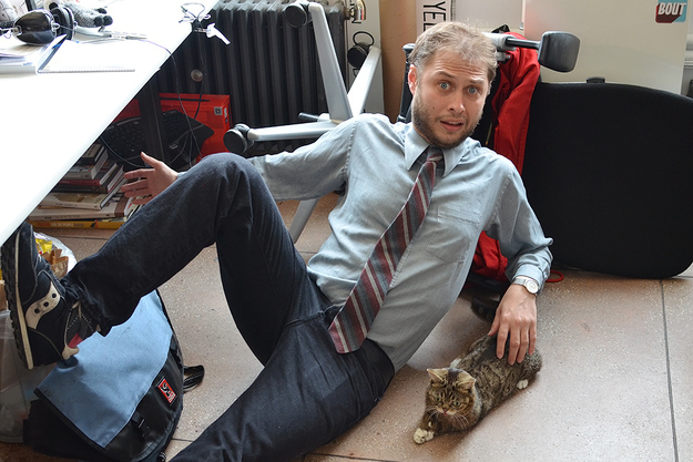 Cat: Only one of us is excited enough to have a reaction to this. Can you guess which one?
