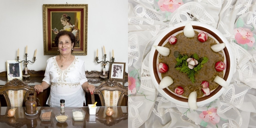 Wadad Achi, 66 years old. Mjadara (rice and lentils cream)