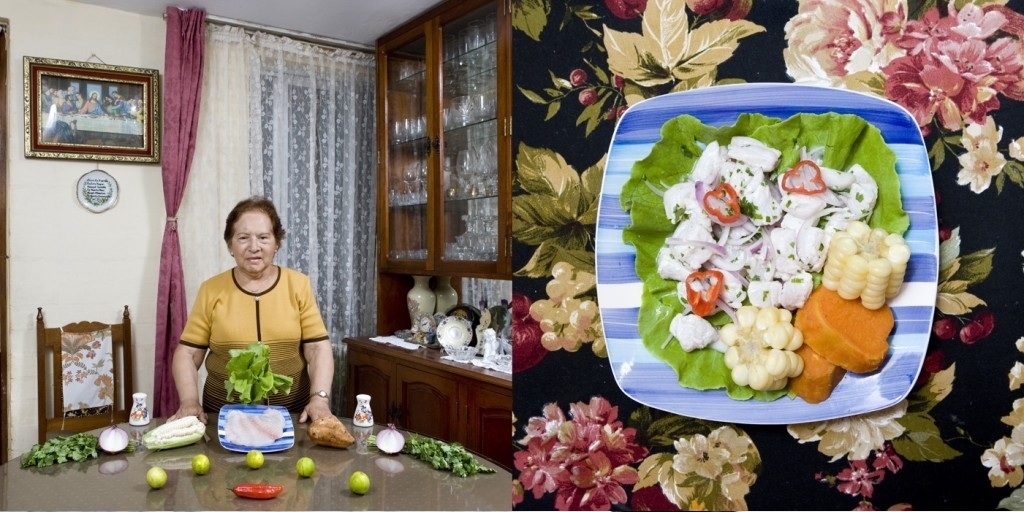 Itala Revello Rosas, 77 years old. Corvina fish ceviche