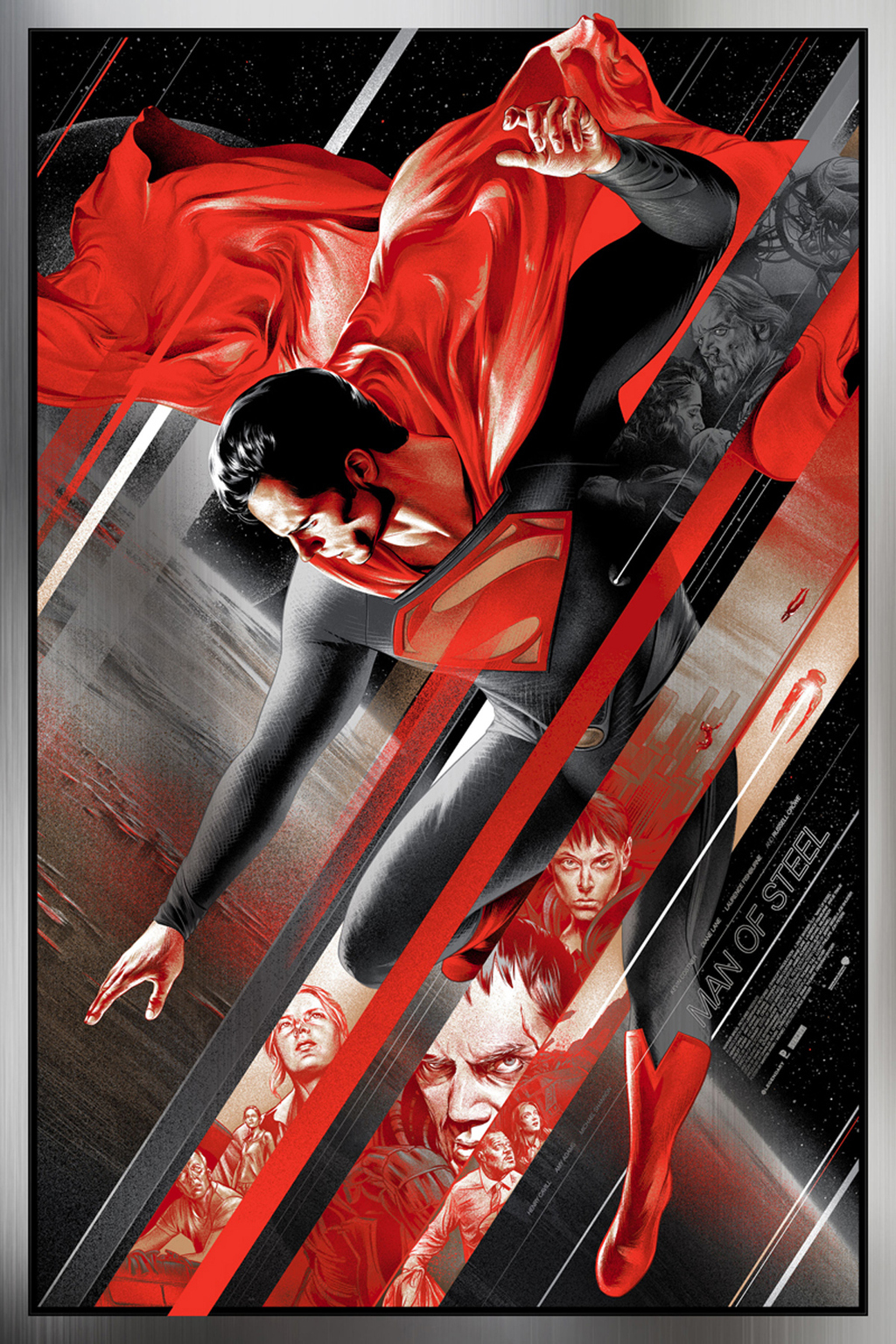 "Metal" variant, limited to 130 posters. Illustrated by Martin Ansin for Mondo.