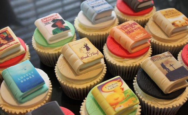Library Books Layer Cake - Classy Girl Cupcakes